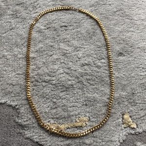 Beautiful Cuban Link Goldtone Metal Monet Long Necklace. Lightly used.